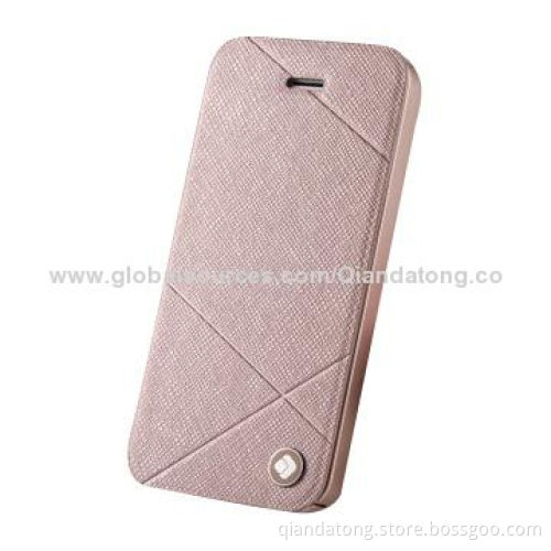 PU Leather Case/Foldable Cover for iPhone 5/5S, Newest, OEM and ODM Orders Welcomed